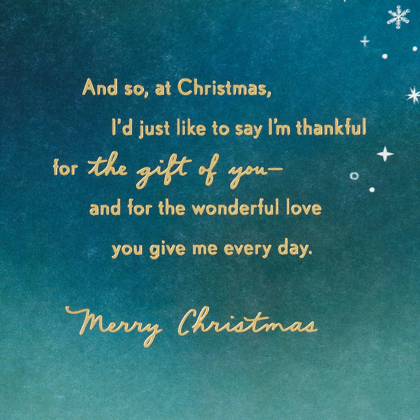 Starry Sky Religious Christmas Card for Husband Sentiment image number 3