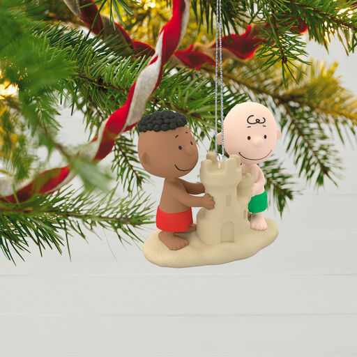 The Peanuts® Gang Franklin and Charlie Brown at the Beach Ornament, 