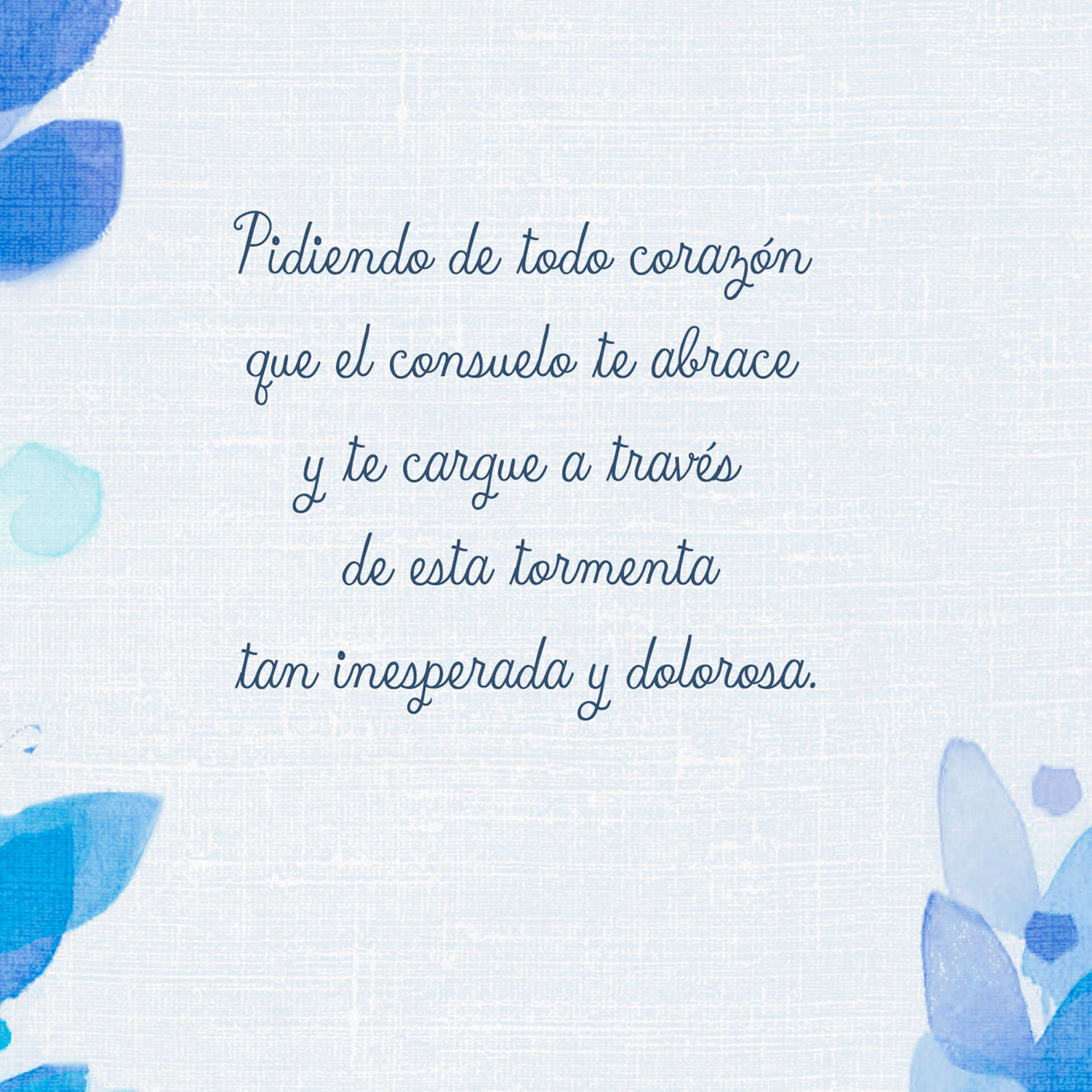 Praying for You SpanishLanguage Sympathy Card Greeting Cards Hallmark