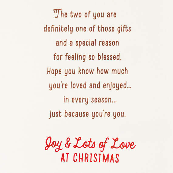 You Are Gifts Religious Christmas Card for Son and Daughter-in-Law, , large image number 2