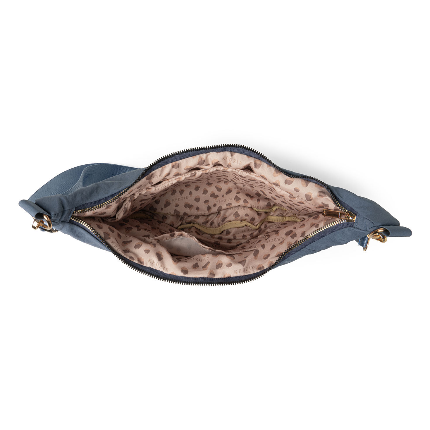 Blue Nylon Crossbody Purse  image number 4