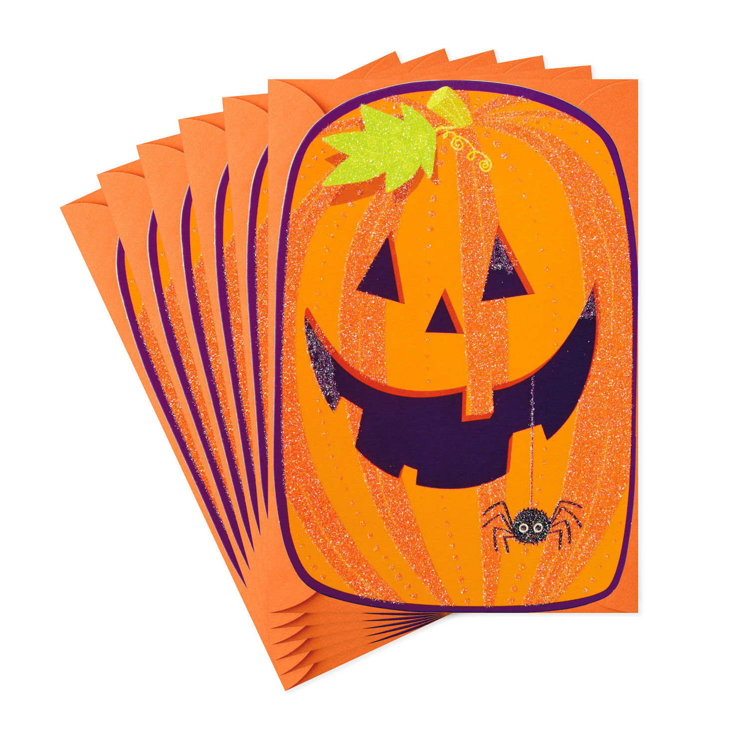 Jack-o'-Lantern Smile Halloween Cards, Pack of 6