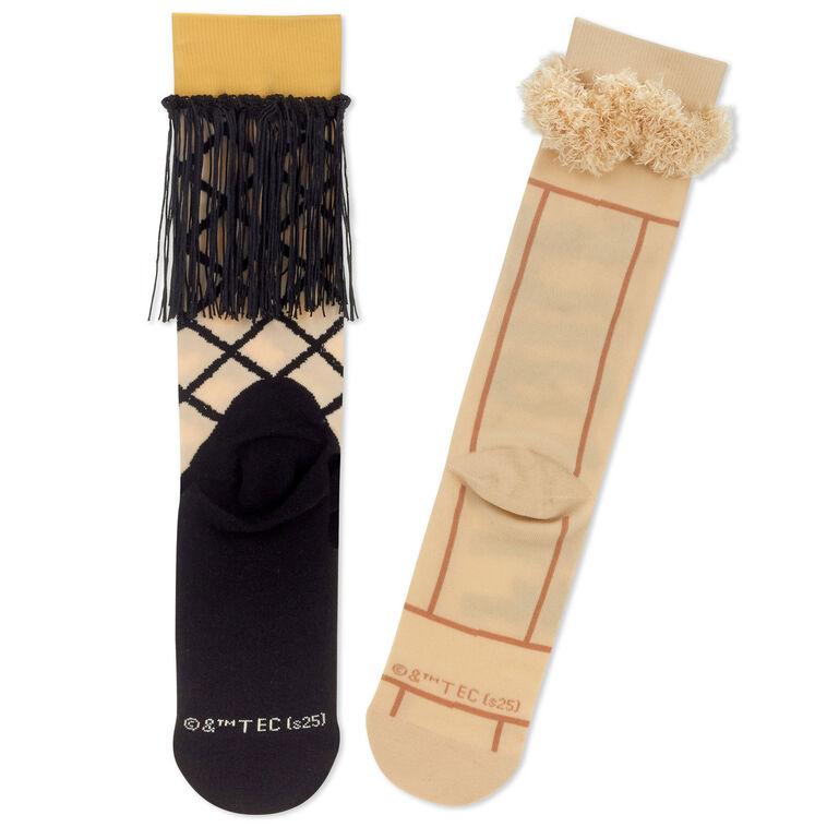 Leg Lamp and Crate Mismatched Novelty Socks back image number 2