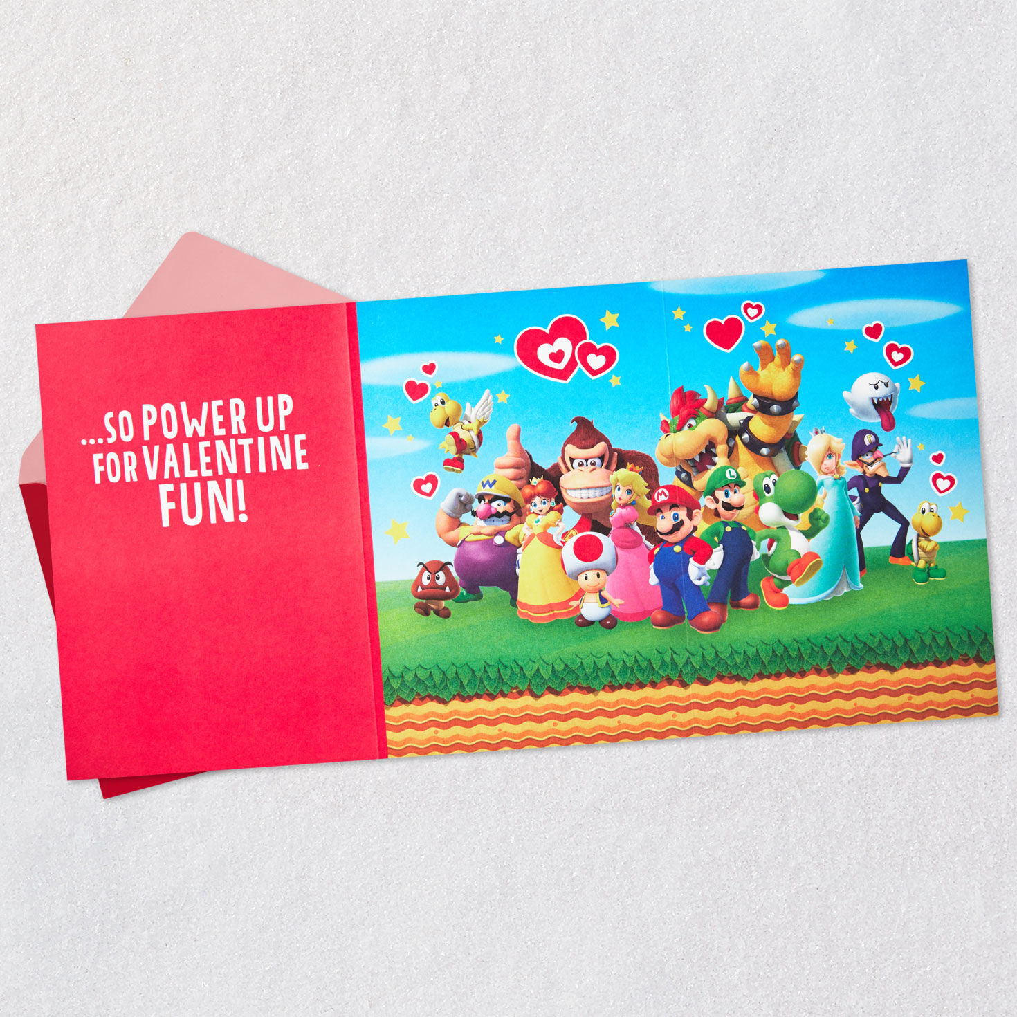 Nintendo Super Mario™ Valentine's Day Card With Puffy Stickers for only USD 5.99 | Hallmark