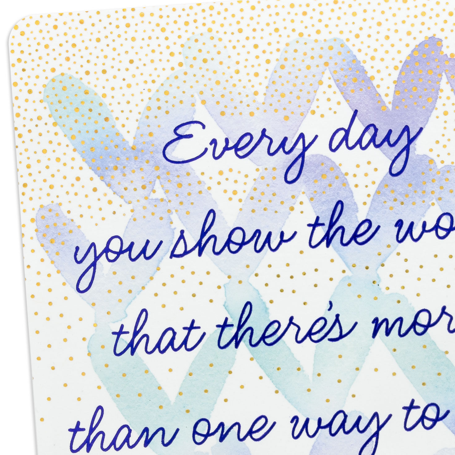 Watercolor Modern Hearts Mother's Day Card Card Front Detail image number 4