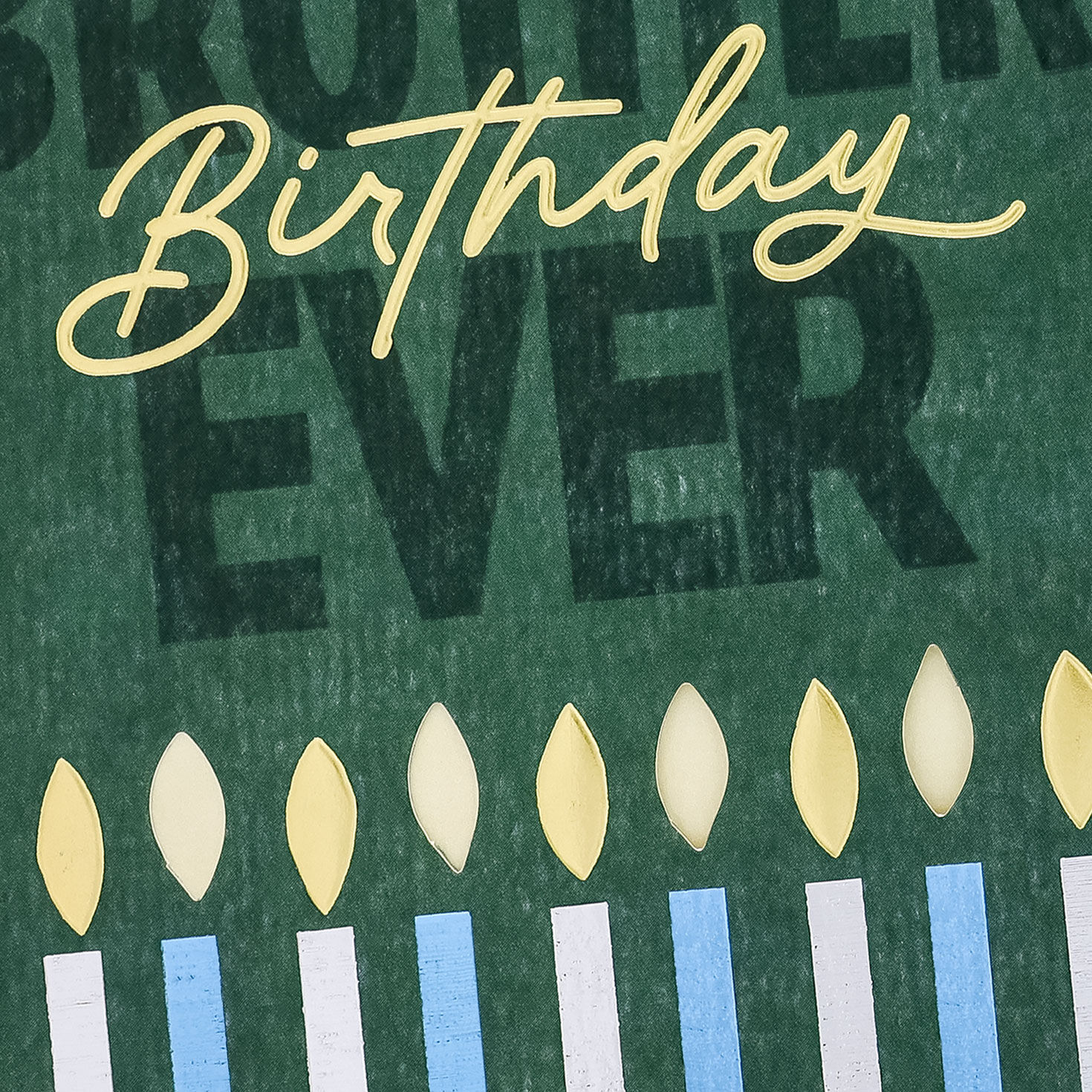 Candles Birthday Card for Brother Card Front Detail image number 4