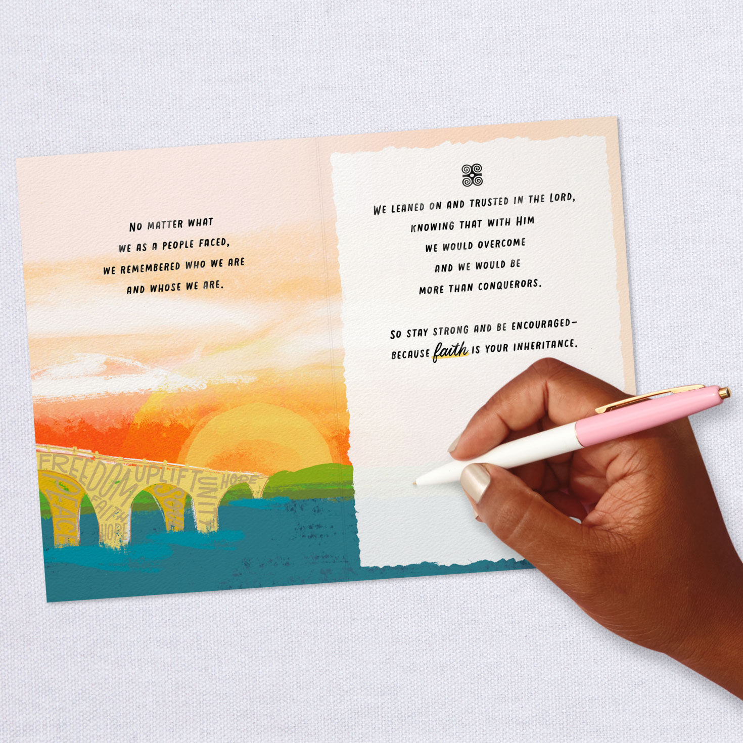 Faith Has Always Carried Us Through Encouragement Card, , large image number 7