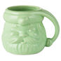 Color-Dipped Shaped Santa Mug in Mint Green front image number 1