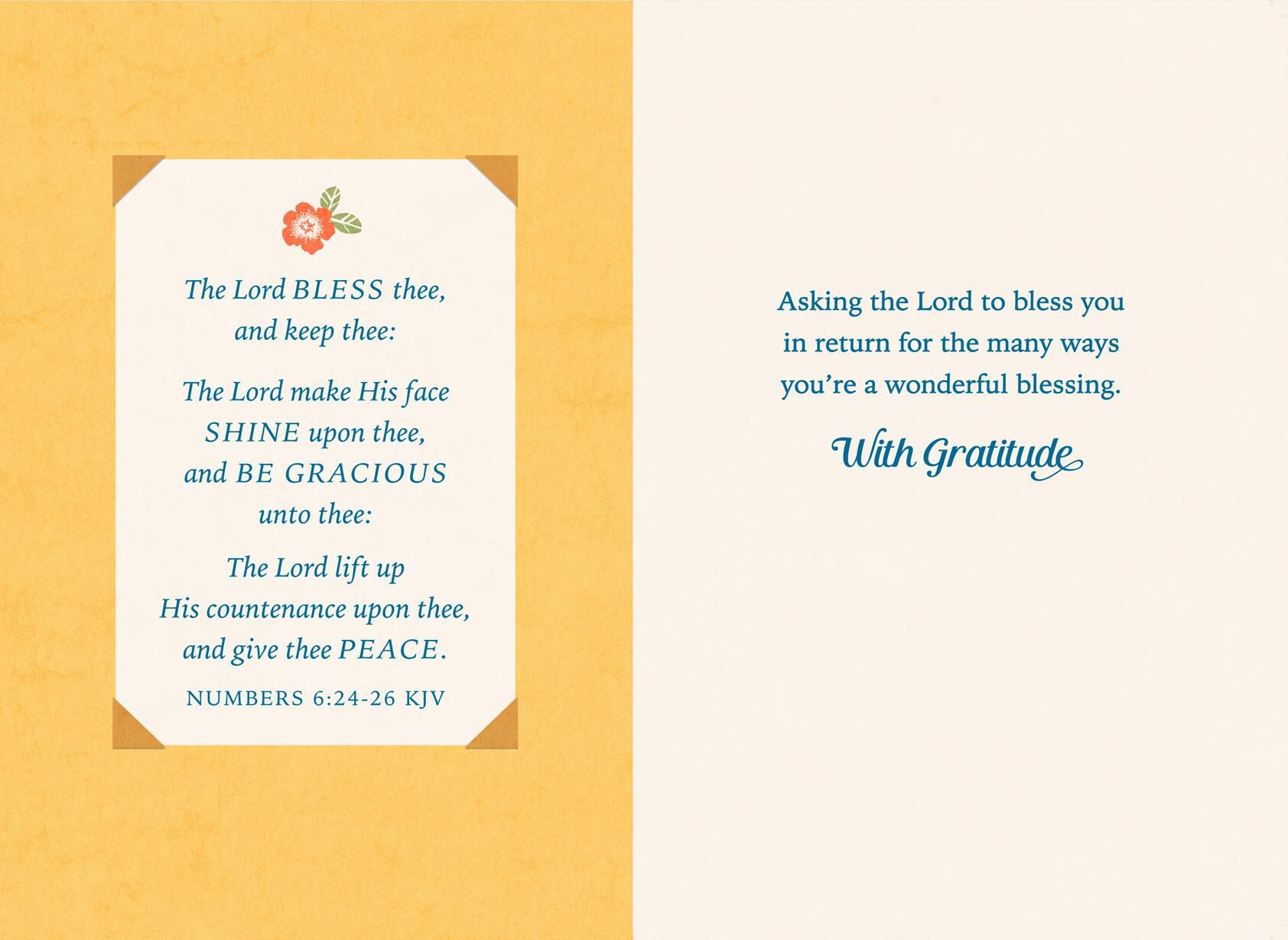 Bright Flower Wreath Clergy Appreciation Card