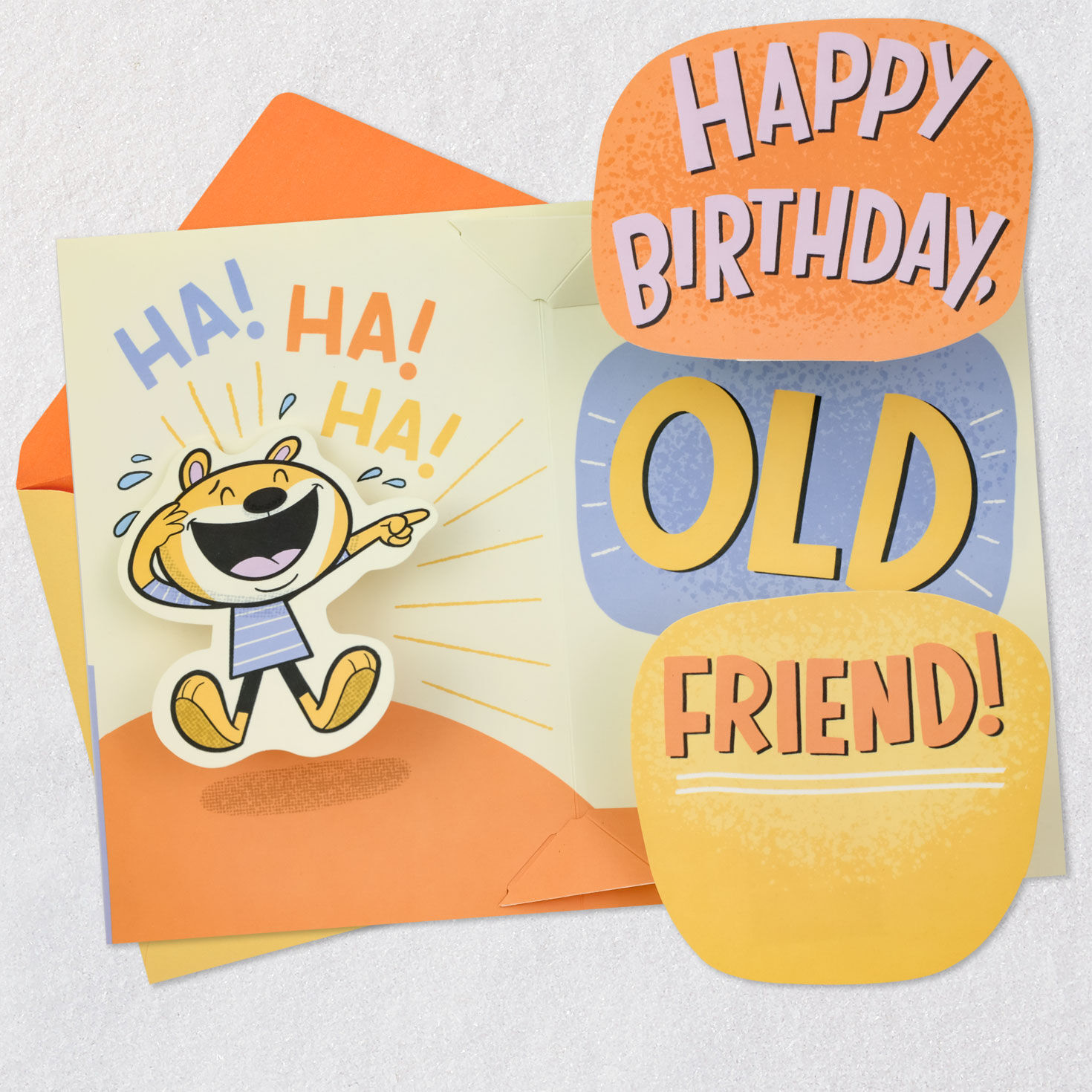 Getting Older Pop-Up Birthday Card for Friend Open card with envelope image number 2