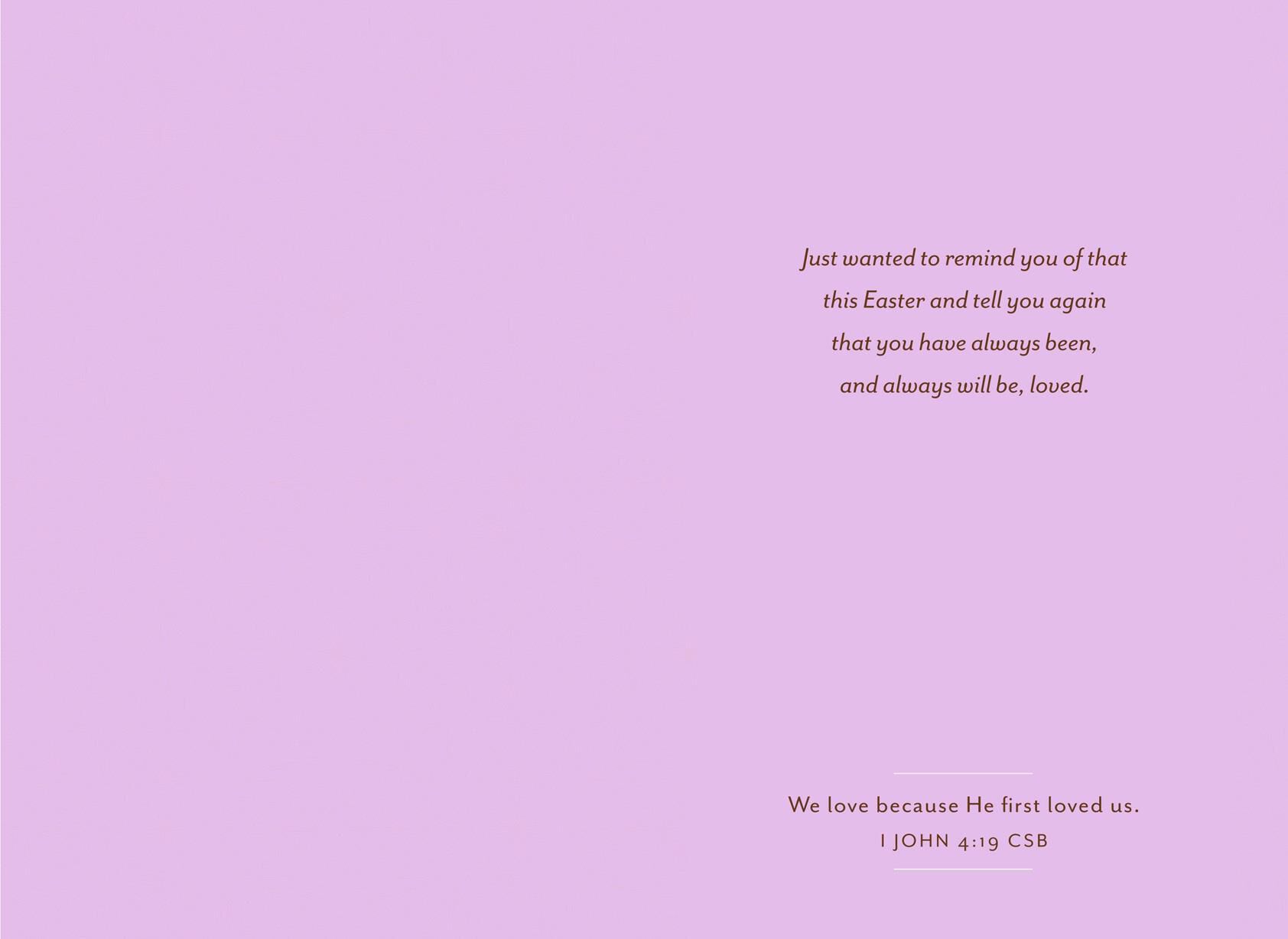 Thanking God for You Religious Easter Card for Granddaughter