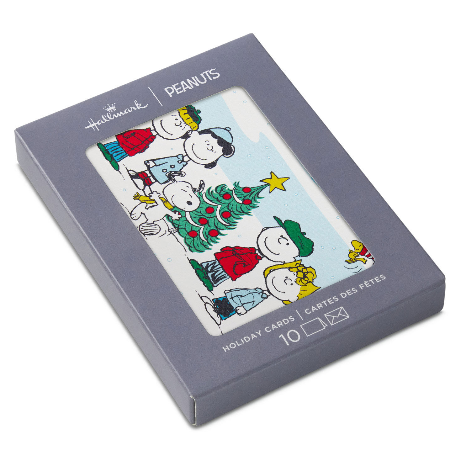 Peanuts® Gang With Christmas Tree Blank Boxed Christmas Notes, Pack of 10