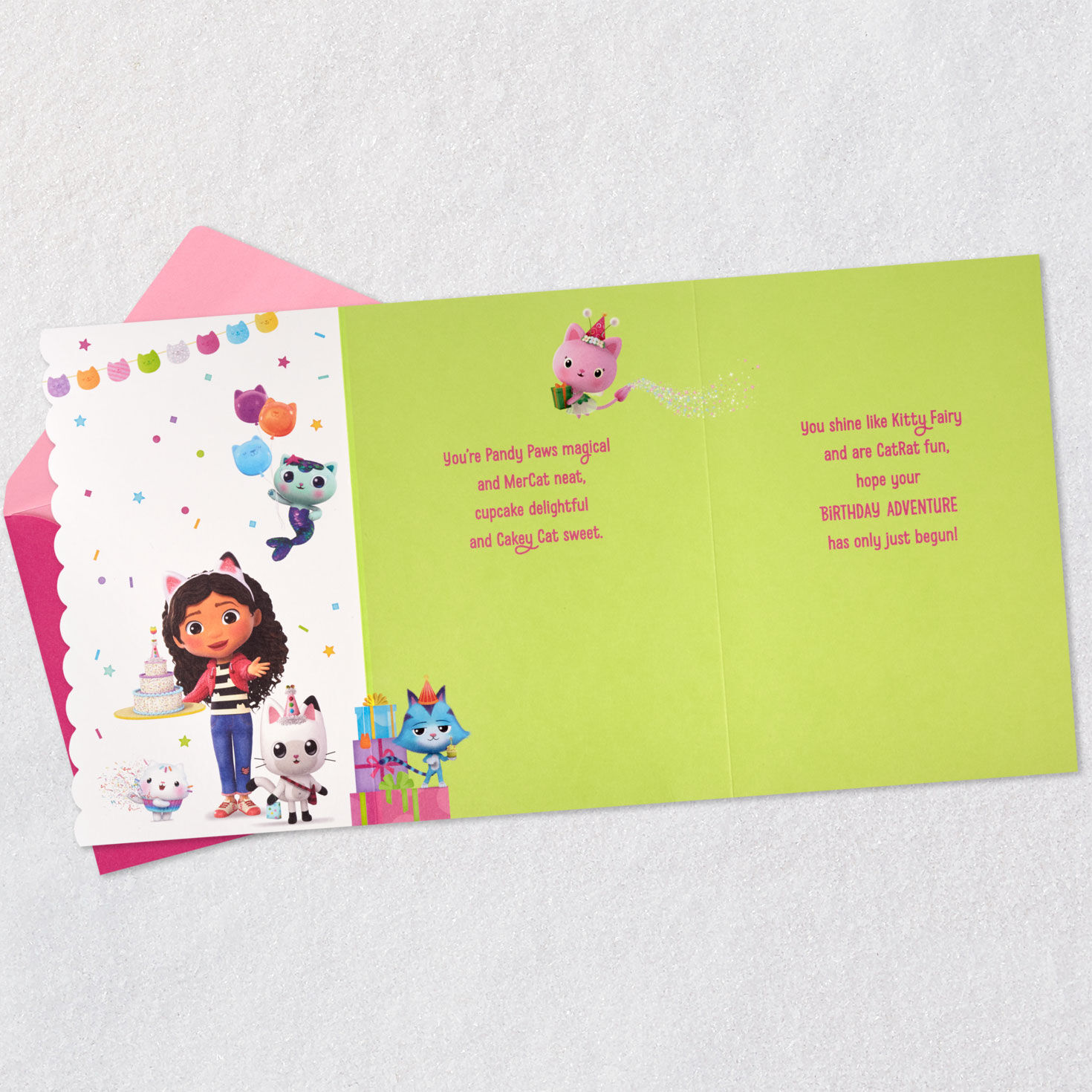 Gabby's Dollhouse Cat-titude Birthday Card with Stickers, , large image number 5