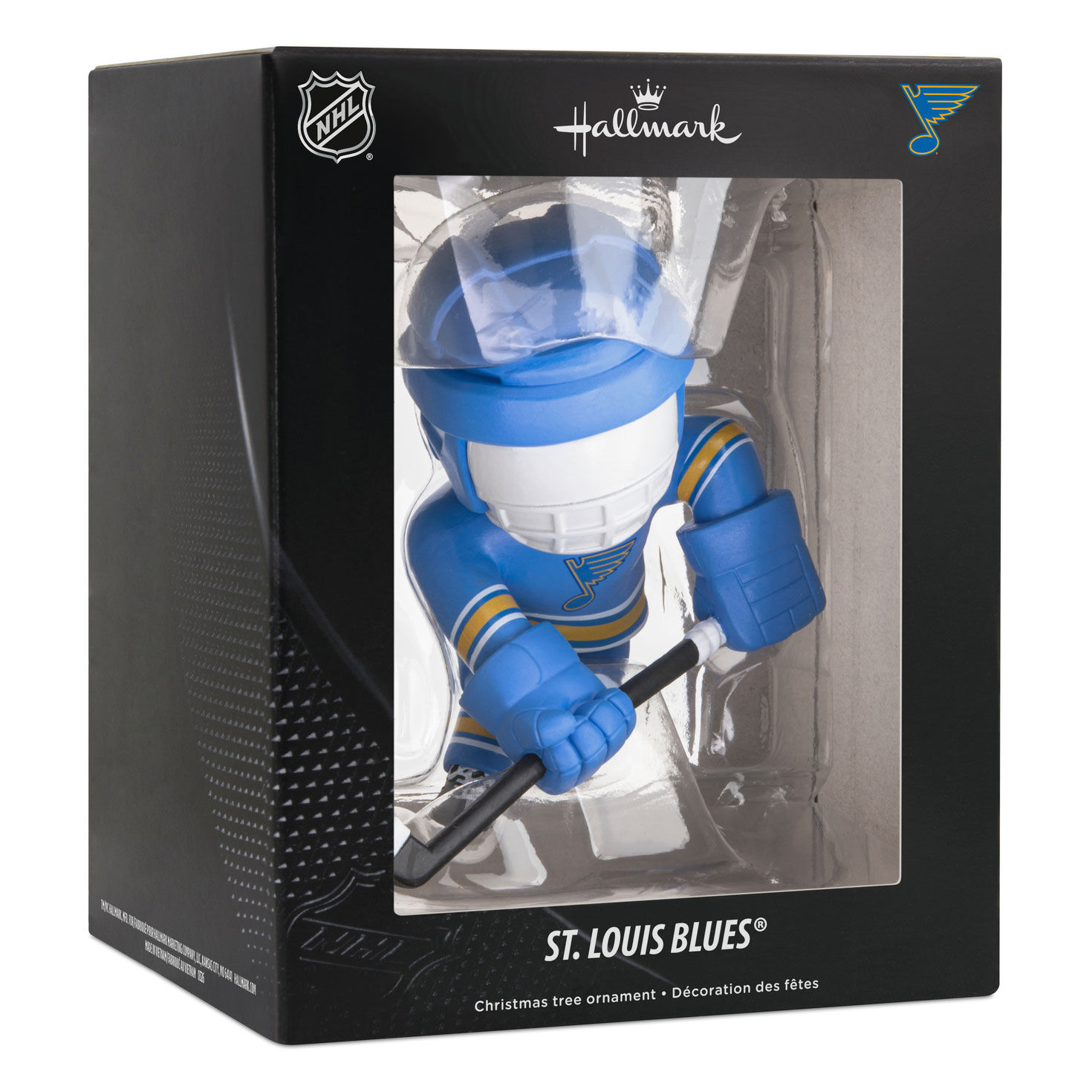 St. Louis Blues Hockey Player Christmas Ornament package front image number 7