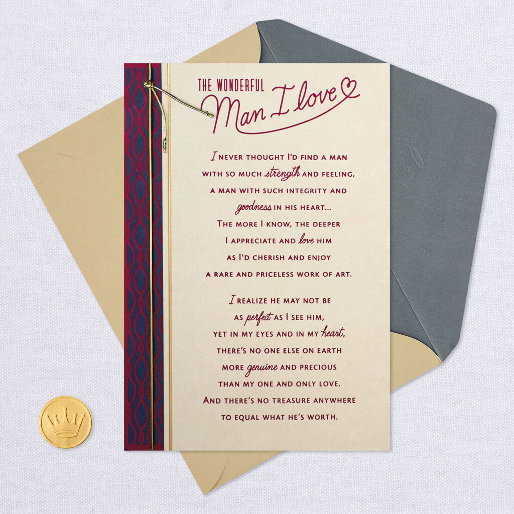The Wonderful Man I Love Birthday Card Greeting Cards Hallmark
