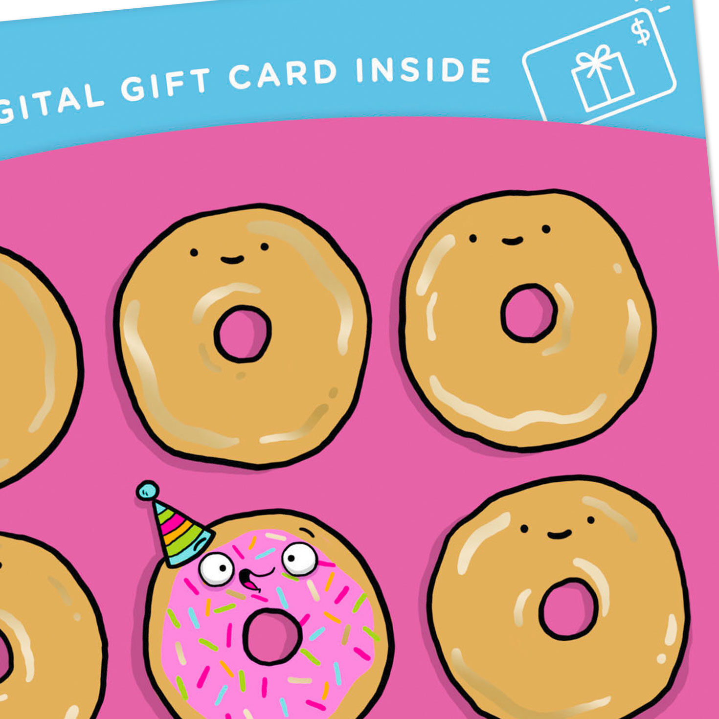 Rainbow Sprinkles Donut Gift Card Greeting Funny Birthday Card for only USD 4.99 | Hallmark