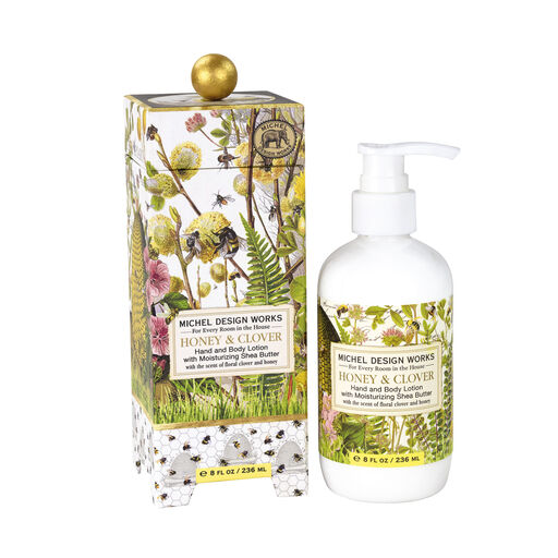 Michel Design Works Honey & Clover Scented Hand and Body Lotion, 8 oz., 