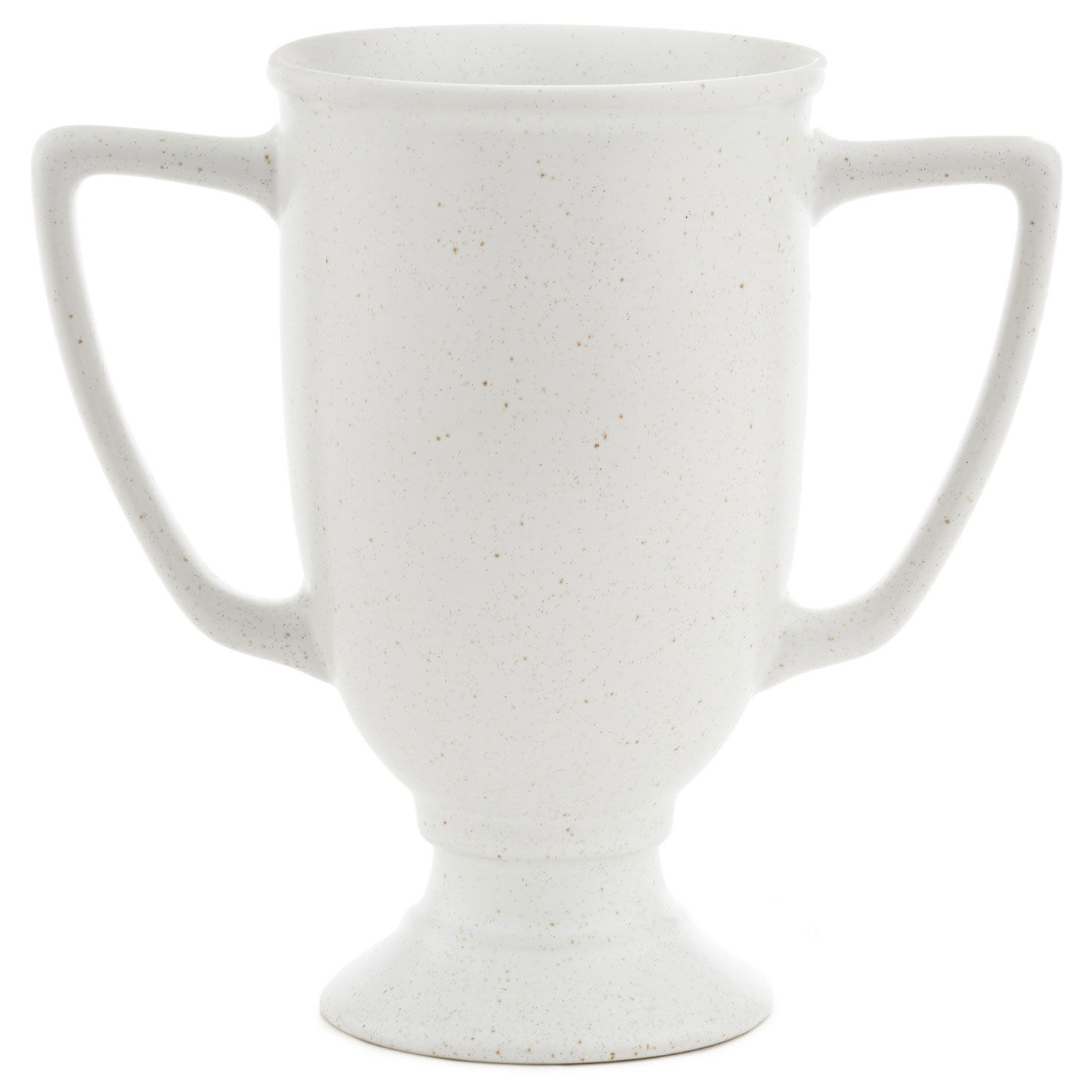 Trophy-Shaped Ceramic Pen and Pencil Holder for Dad back image number 2