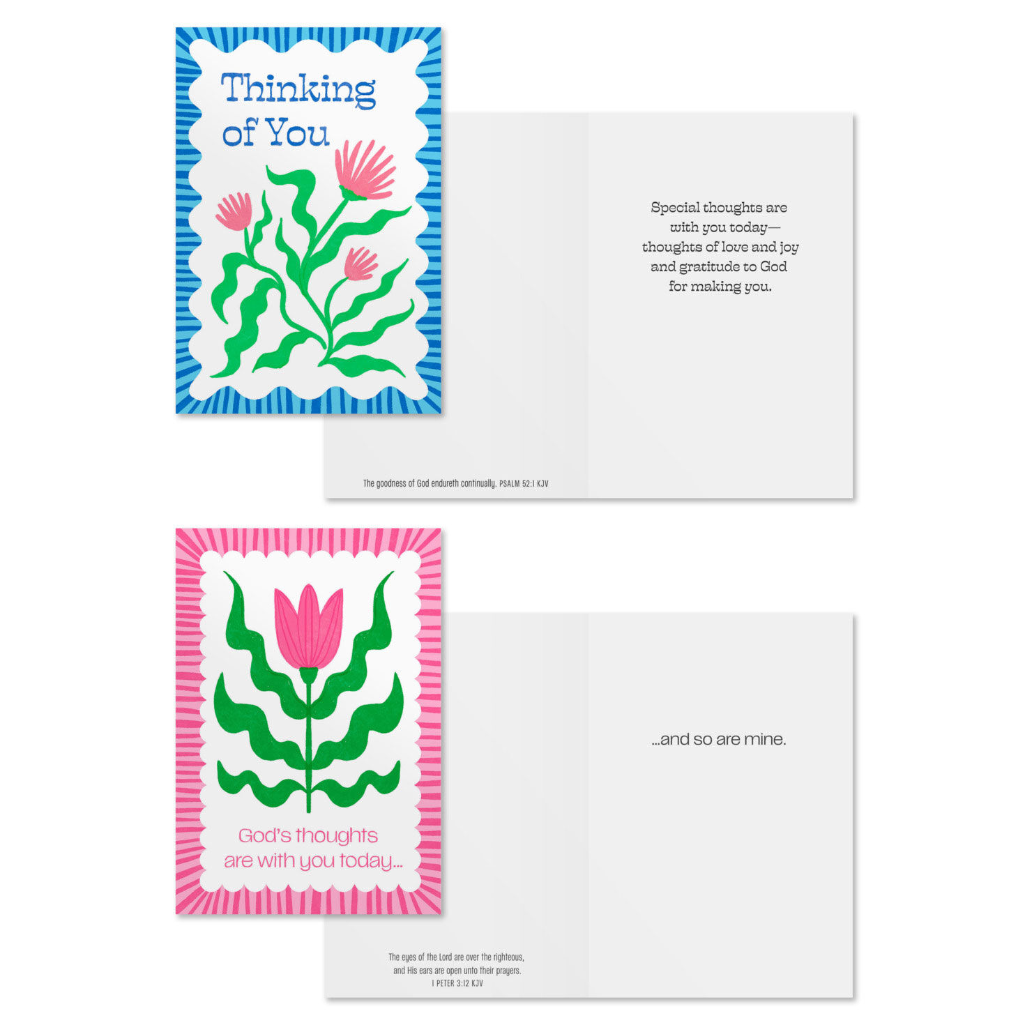Florals DaySpring Thinking of You Cards Assortment Card Front with Sentiment image number 4