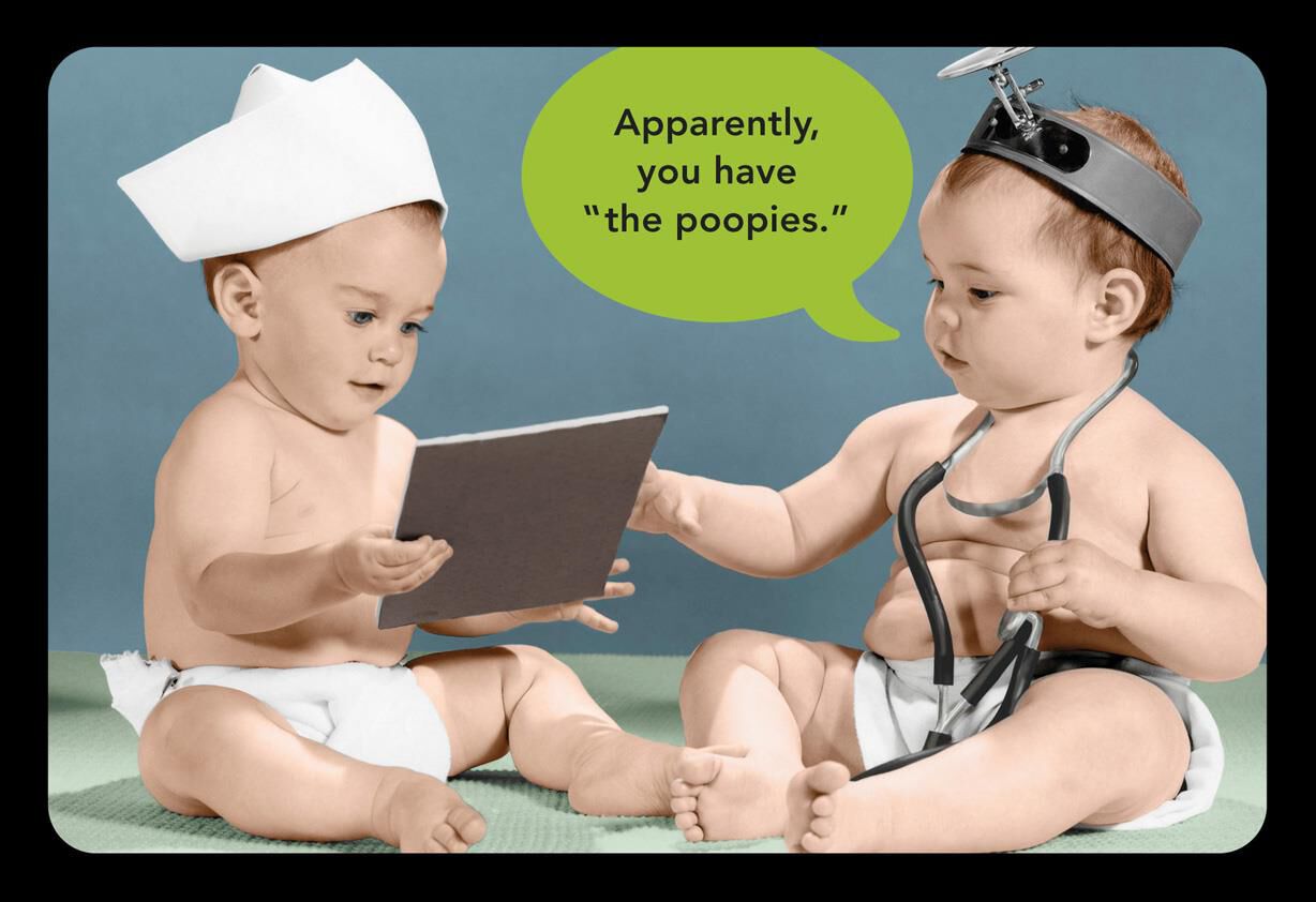 A Case of the Poopies Funny Get Well Card