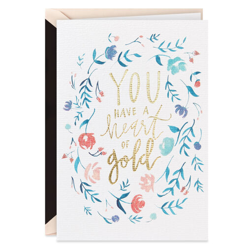 You Have a Heart of Gold Thank-You Card, 