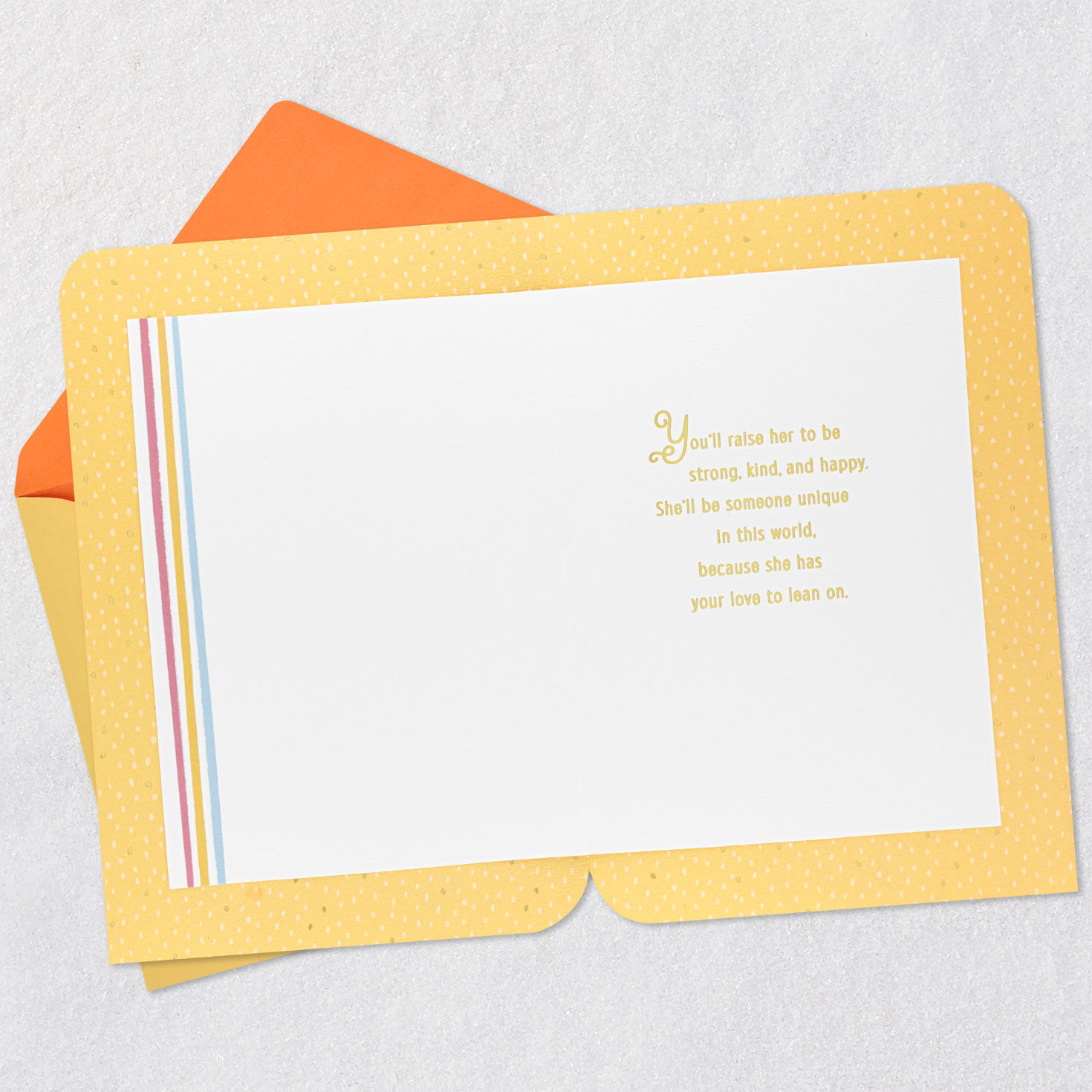 Zebra Rocker New Baby Girl Card  image number 3