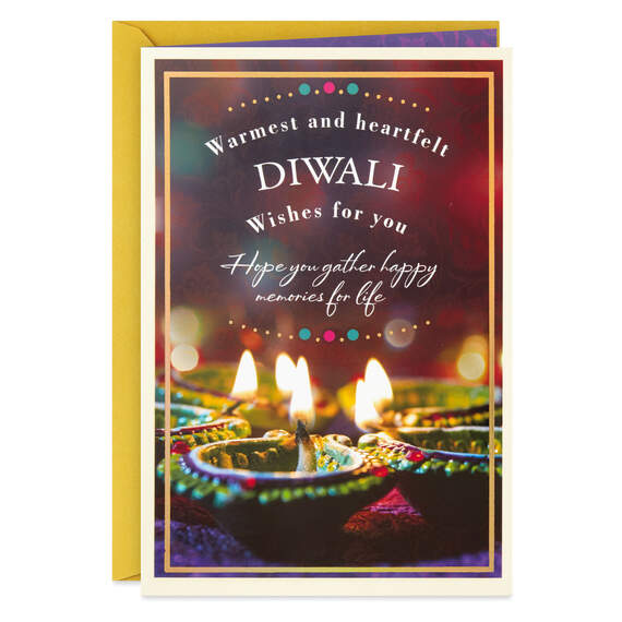 Warm and Heartfelt Wishes Diwali Card