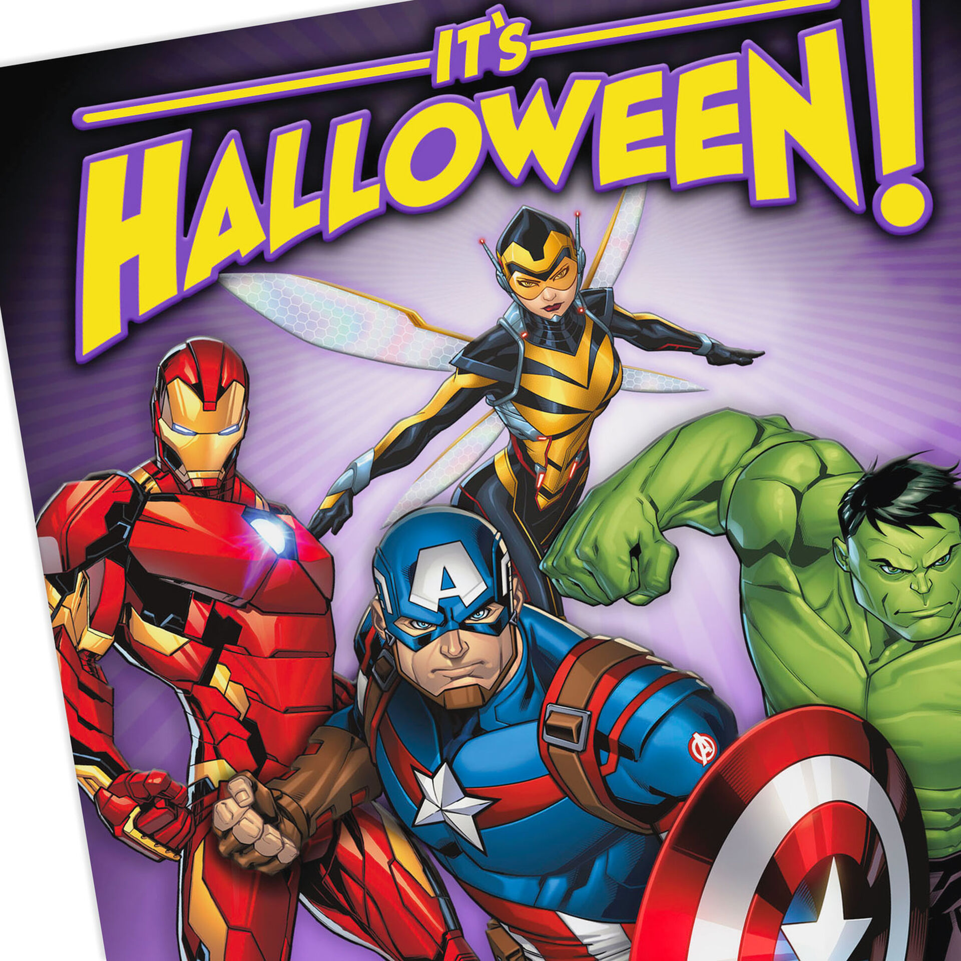 Marvel Avengers Halloween Card for an Awesome Kid Greeting Cards