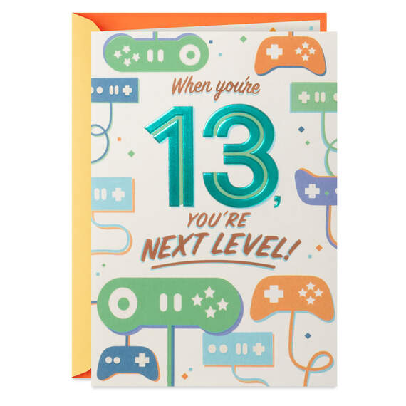 You're Next Level 13th Birthday Card, , large image number 1
