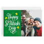 Personalized Shamrocks St. Patrick’s Day Photo Card, , large image number 1