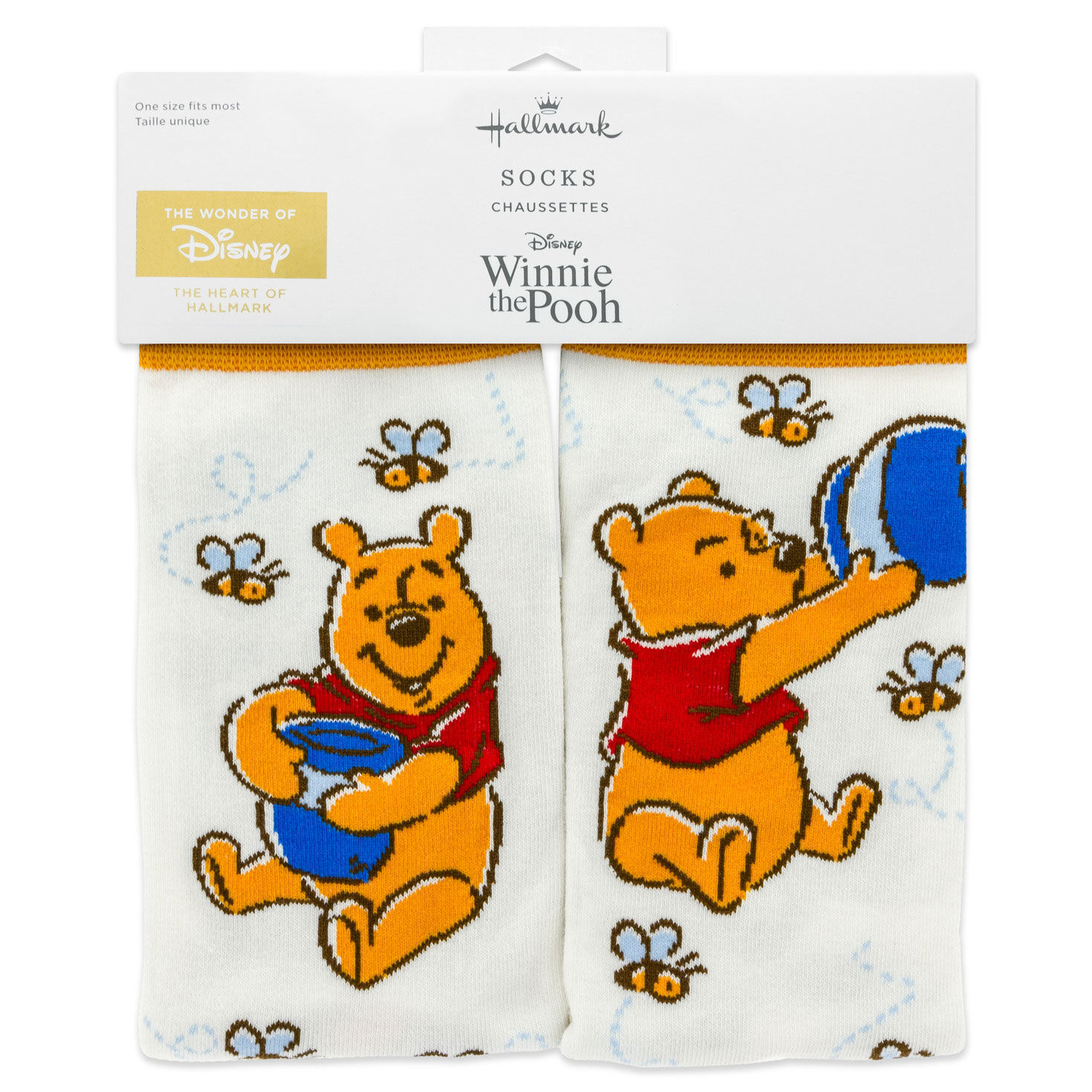 Disney Winnie the Pooh Novelty Crew Socks package front image number 5