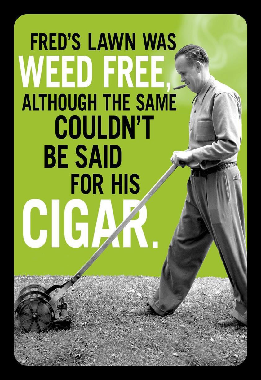 A Little Weed Funny Birthday Card