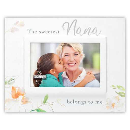 Malden The Sweetest Nana Floral Picture Frame, 4x6, 