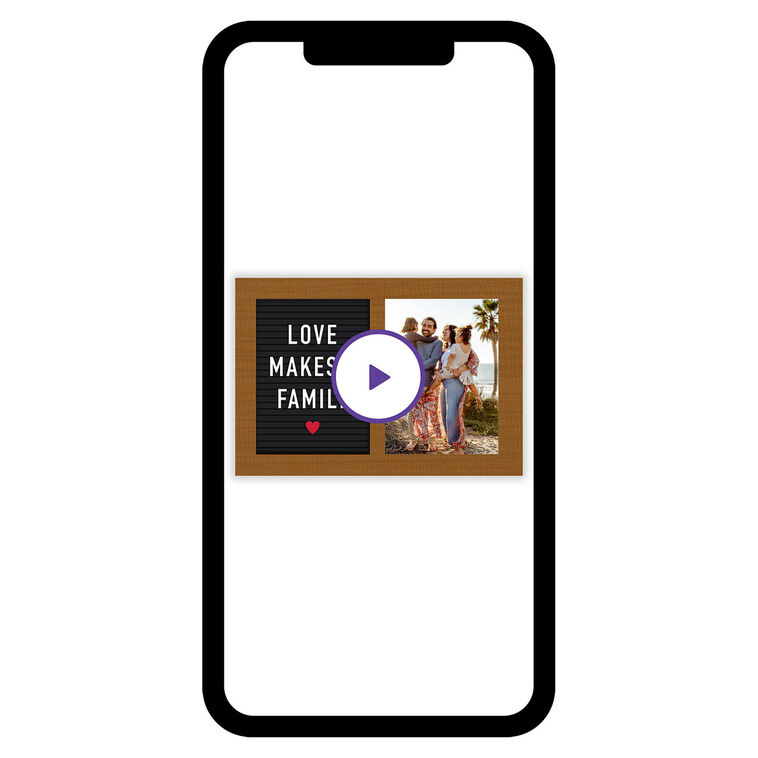 Love Makes a Family Letter Board eCard