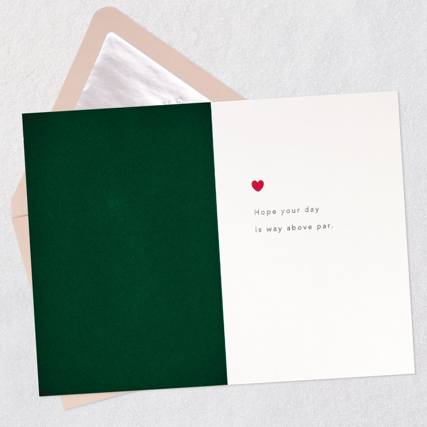 Golf Clubs in Bag Birthday Card Open card with envelope image number 3