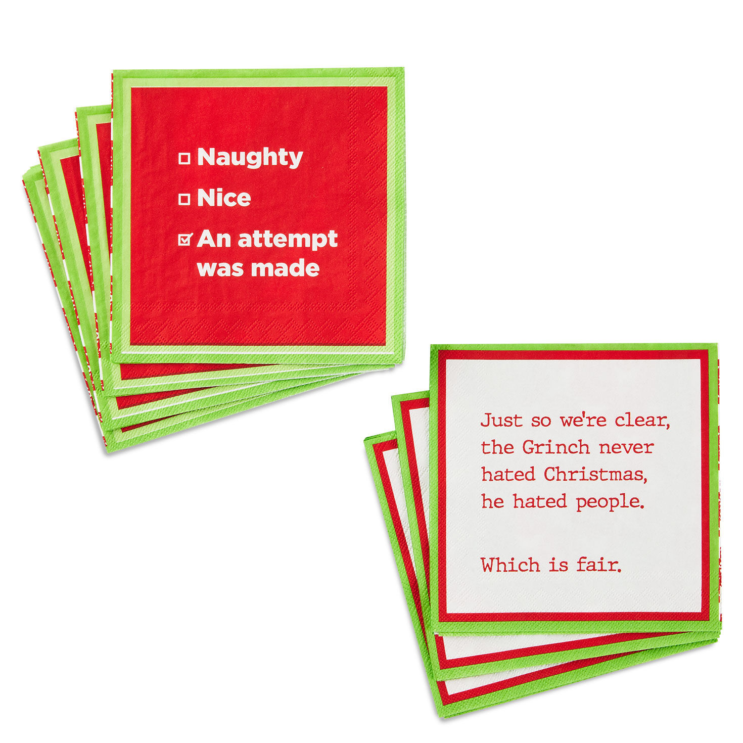 Drinks on Me Attempt Made Holiday Party Napkins, Pack of 20