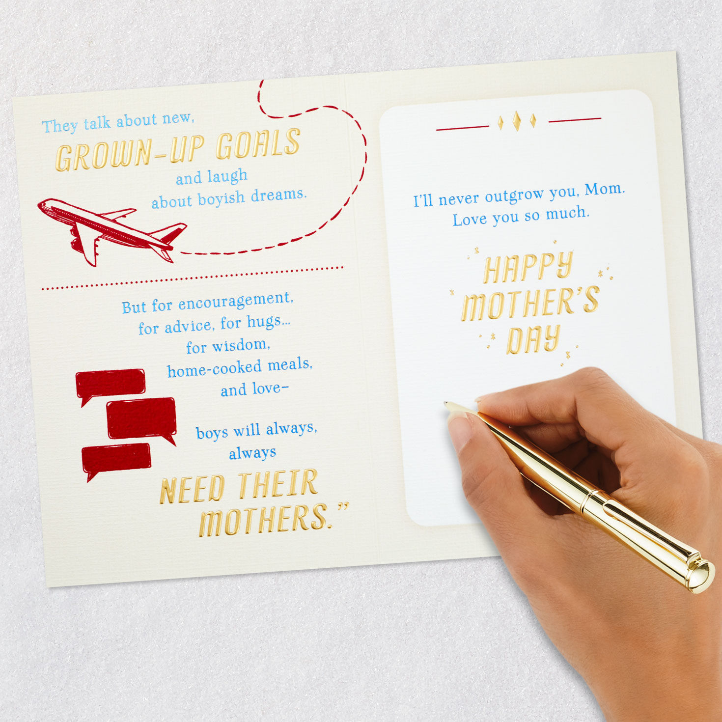 Childhood Toys Mom Mother's Day Card From Son signing card image number 7