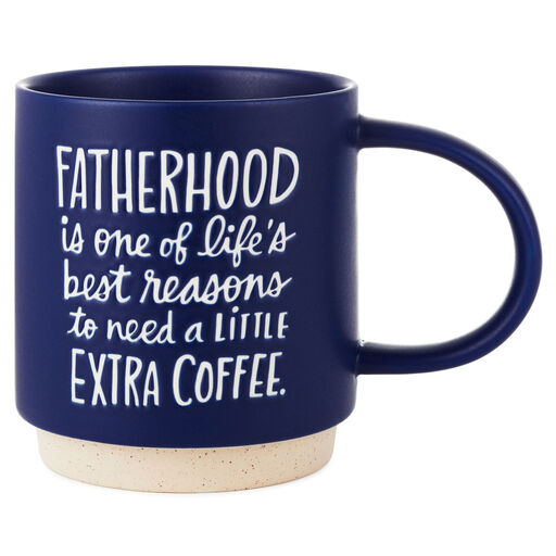 Fatherhood Extra Coffee Funny Mug, 16 oz., 
