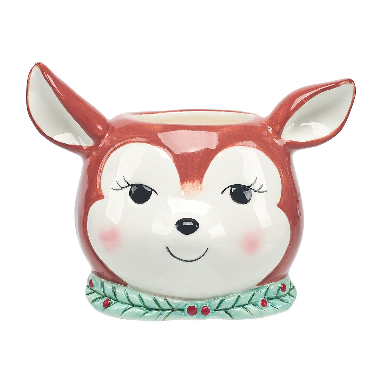 Under the Mistletoe Scented Ceramic Reindeer Candle