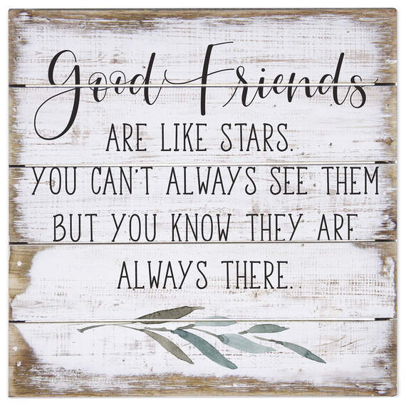 Good Friends Petite Pallet 8" Wood Quote Sign, , large image number 1