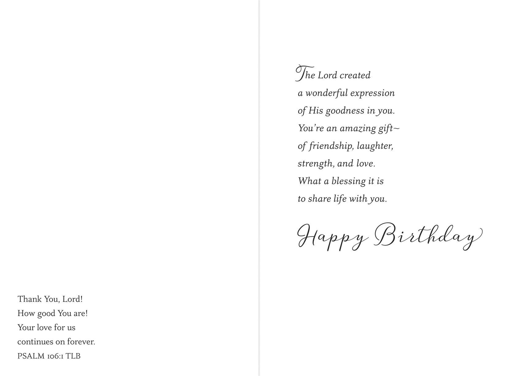 Outdoor Café Religious Birthday Card for Husband