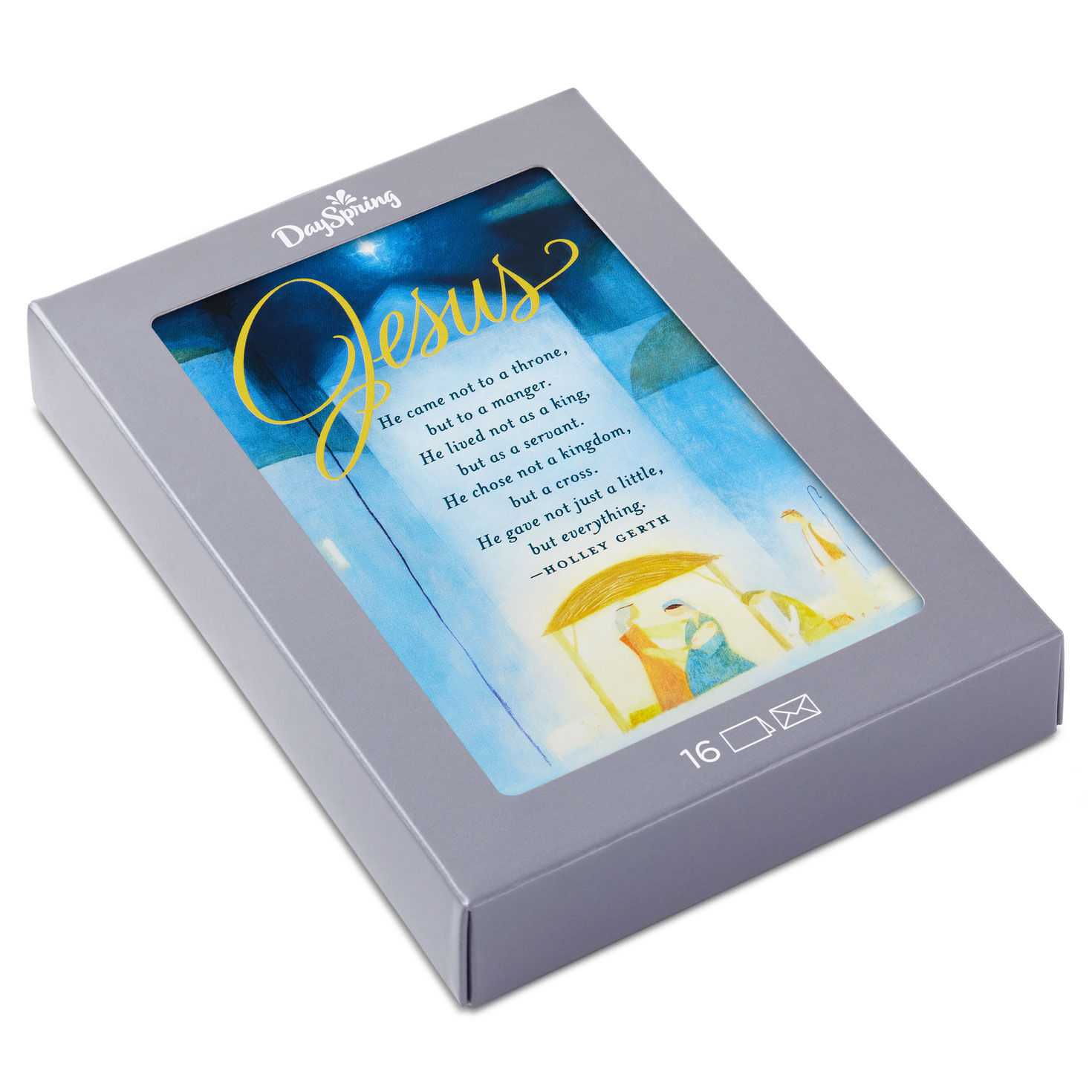 Nativity Blessings Religious Boxed Christmas Cards, Pack of 16