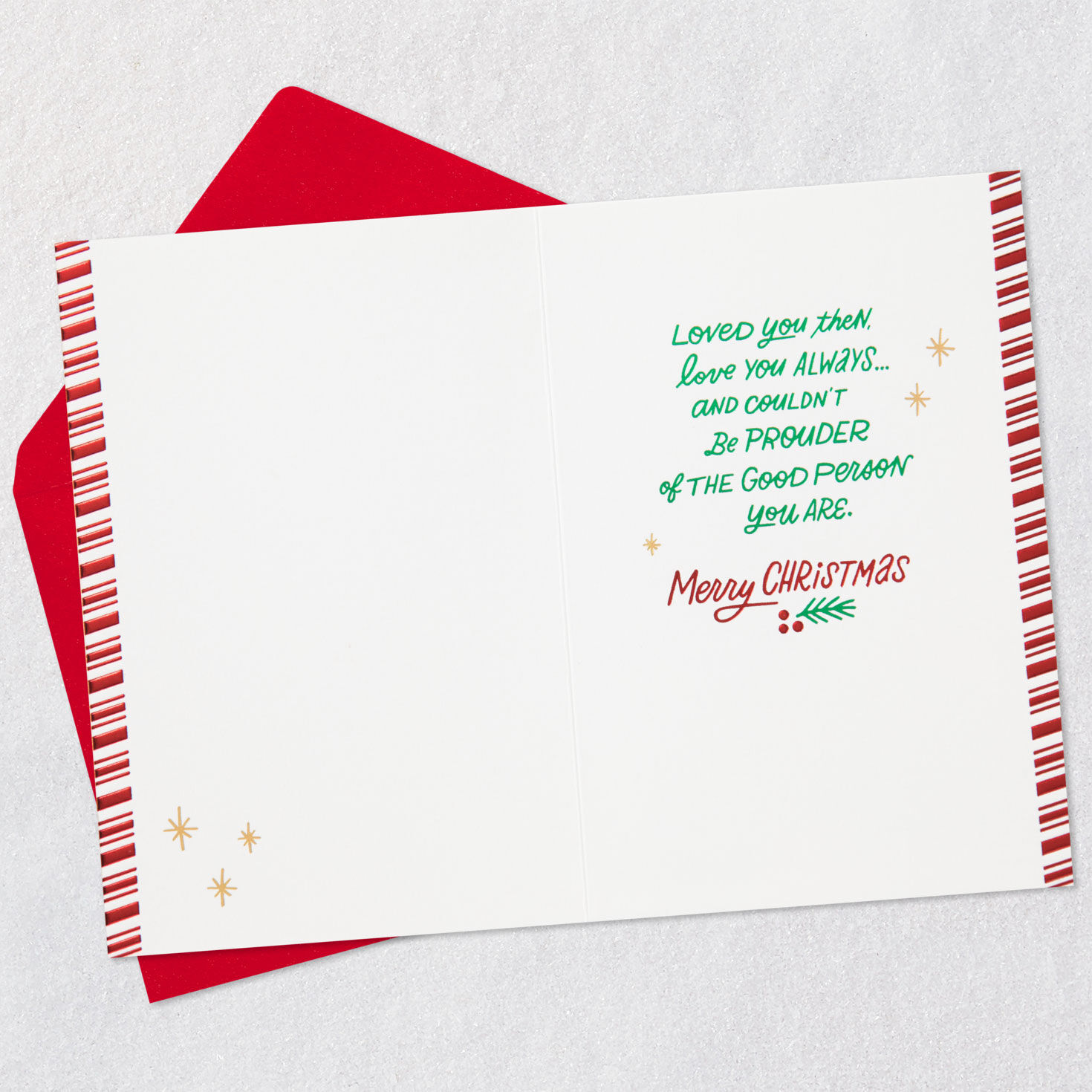 Grandson, Proud of the Good Person You Are Christmas Card, , large image number 3