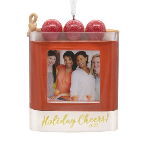 Holiday Cheers! Cocktail 2023 Photo Frame Hallmark Ornament, 