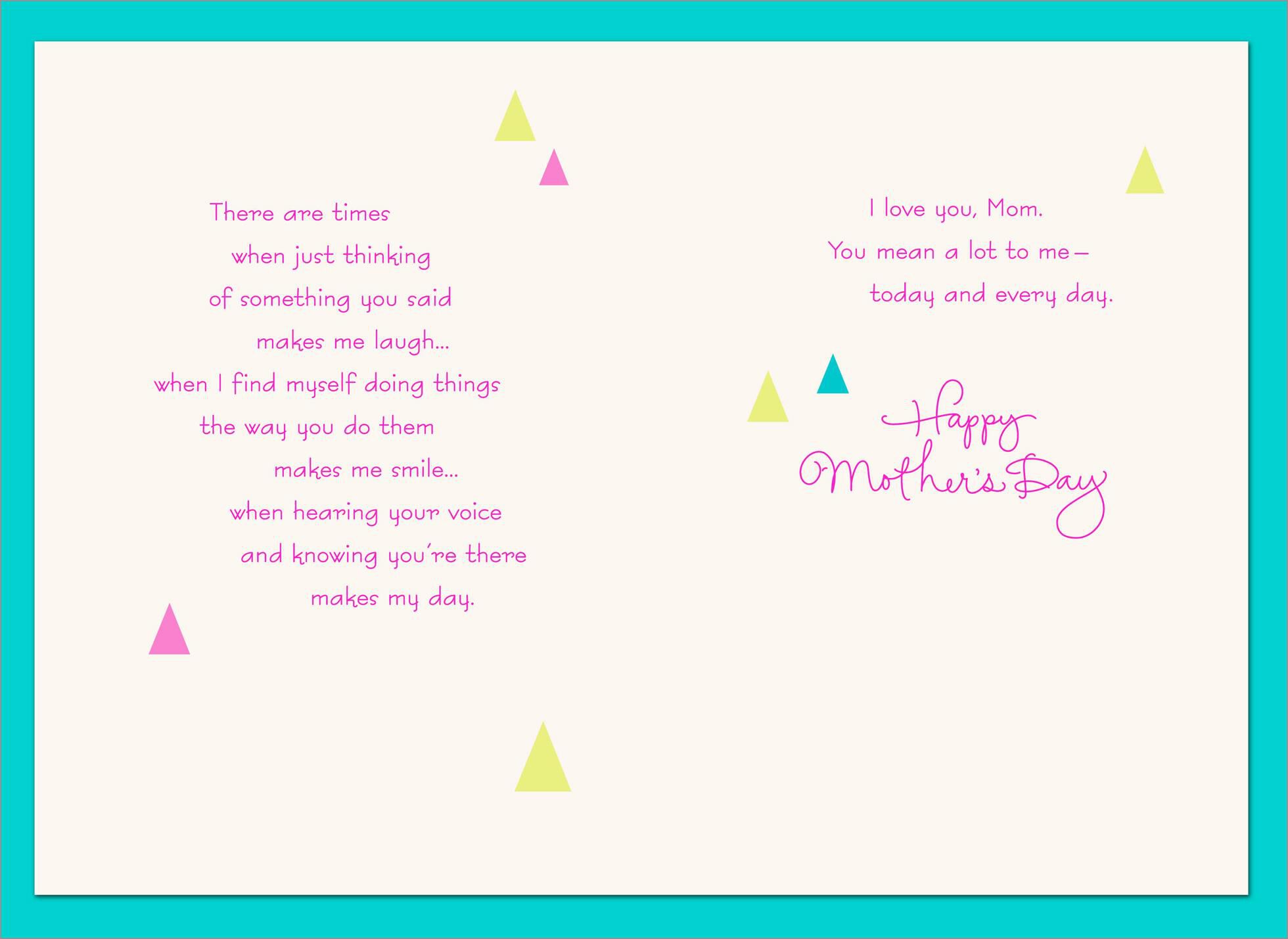 Just Like You Mother's Day Card
