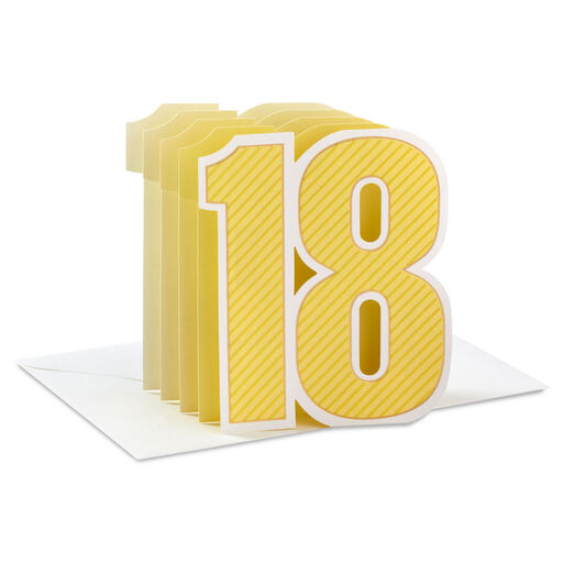 Welcome to Amazing 3D Pop-Up 18th Birthday Card, 