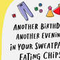 Sweatpants, Chips and Crime Shows Funny Birthday Card, , large image number 4
