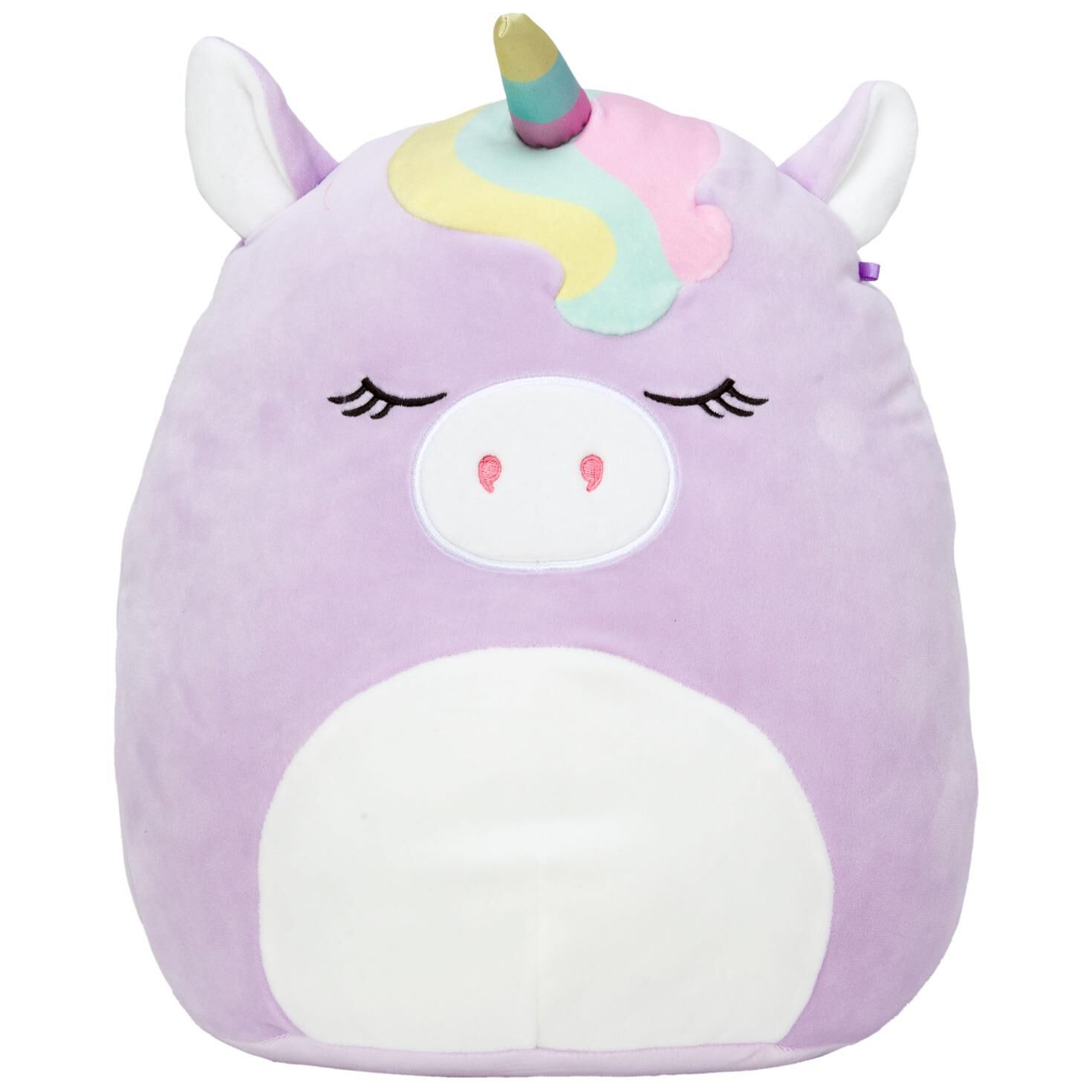 pink and purple unicorn stuffed animal