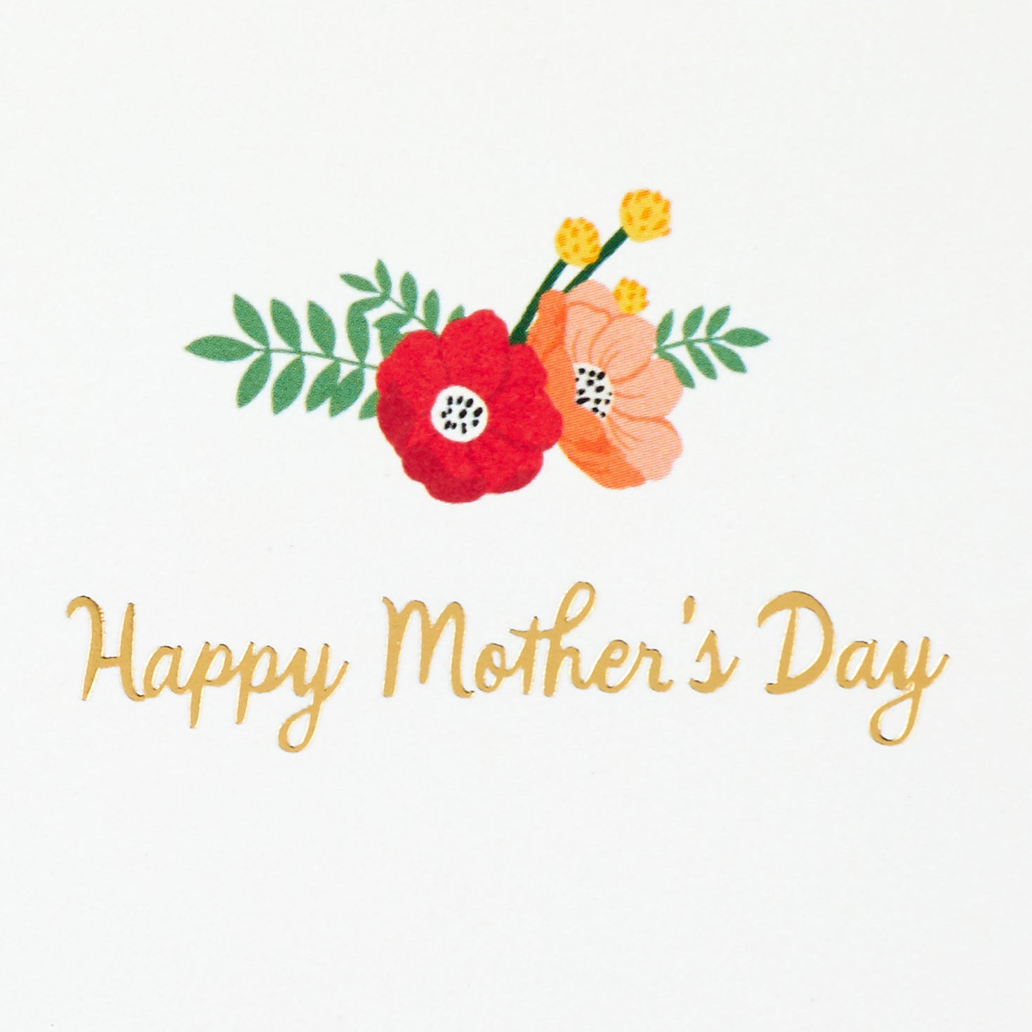 Woman Holding Flower Bouquet Mother's Day Card Sentiment image number 2