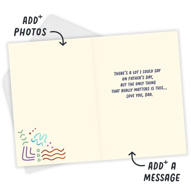 Glad You're My Dad Custom Father's Day Card, , large image number 3